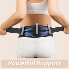 Carica l'immagine nel visualizzatore di Gallery, Breathable Slim Back Brace Belt for Men and Women Under Clothes - Lightweight and Thin Lumbar Support for Lower Back Pain, Sciatica, Herniated Disc and Scoliosis Relief, Dual Adjustable Compression-L