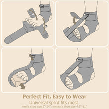Load image into Gallery viewer, Plantar Fasciitis Night Splint Sock - Customizable Support for Plantar Fascia / Achilles Tendonitis / Heel Pain Relief for Women & Men | Soft Plantar Fascia Brace for Night Sleeping|One Size Fits Most
