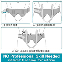Carica l'immagine nel visualizzatore di Gallery, Universal Hernia Belt Truss for Men & Women - Custom Fit Double/Single Inguinal/Sports Hernia Support Groin for Left Right|Upgraded Hernia Braces w/ Adjustable Straps for Pre&Post Surgery Pain Relief