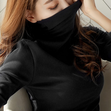 Carica l'immagine nel visualizzatore di Gallery, 高領修身打底薄長袖上衣 8色 80公斤可穿