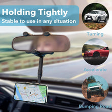 Carica l'immagine nel visualizzatore di Gallery, Universal Rearview Mirror Phone Holder for Car