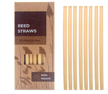 Carica l'immagine nel visualizzatore di Gallery, Natural Reed Straws - Pack of 250