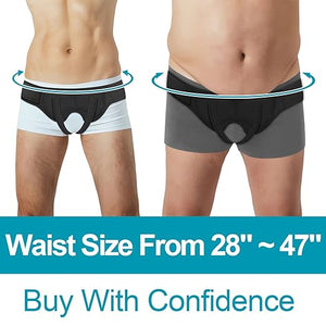 Universal Hernia Belt Truss for Men & Women - Custom Fit Double/Single Inguinal/Sports Hernia Support Groin for Left Right|Upgraded Hernia Braces w/ Adjustable Straps for Pre&Post Surgery Pain Relief