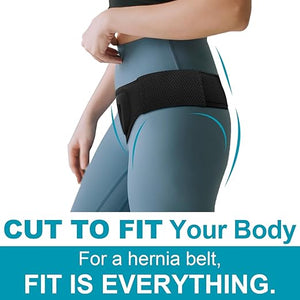 Universal Hernia Belt Truss for Men & Women - Custom Fit Double/Single Inguinal/Sports Hernia Support Groin for Left Right|Upgraded Hernia Braces w/ Adjustable Straps for Pre&Post Surgery Pain Relief
