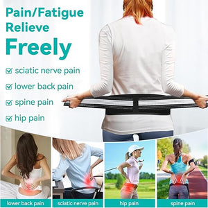 Lightweight Back Brace for Lower Back Pain Under Clothes - Relief from Sciatica, Hip and Spine Pain - Breathable & Adjustable Lumbar Support Belt for Home, Work and Exercise - Suitable for Women&Men