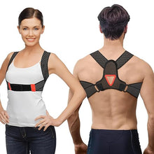 Load image into Gallery viewer, Breathable Posture Corrector for Women Men - Lightweight and Soft Upper Back Brace for Pain Relief from Shoulder, Neck, Clavicle/Upper Spine Straightener Support for Hunchback Bad Posture Under Clothes