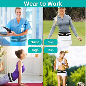 Lightweight Back Brace for Lower Back Pain Under Clothes - Relief from Sciatica, Hip and Spine Pain - Breathable & Adjustable Lumbar Support Belt for Home, Work and Exercise - Suitable for Women&Men