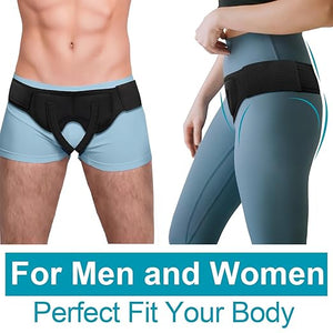 Universal Hernia Belt Truss for Men & Women - Custom Fit Double/Single Inguinal/Sports Hernia Support Groin for Left Right|Upgraded Hernia Braces w/ Adjustable Straps for Pre&Post Surgery Pain Relief
