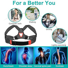 Load image into Gallery viewer, Breathable Posture Corrector for Women Men - Lightweight and Soft Upper Back Brace for Pain Relief from Shoulder, Neck, Clavicle/Upper Spine Straightener Support for Hunchback Bad Posture Under Clothes