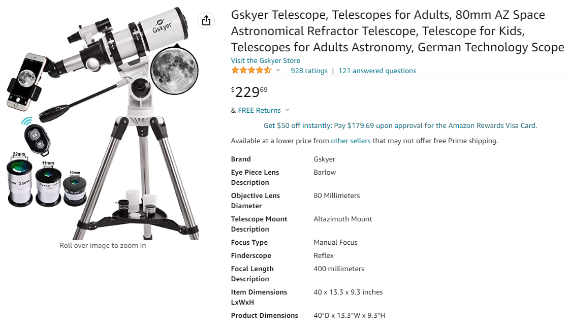The World's Cheapest Telescope in the 21st CenturyMade by Meada 60