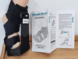 DeepLibral Fascia Socks-Customizable Support for Plantar Fascia / Achilles Tendonitis / Heel Pain Relief for Women & Men